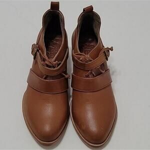 Elf Josephine Lace Up Leather Heels